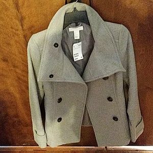 Brand New Gray H&M Wool Peacoat Size 2!!!